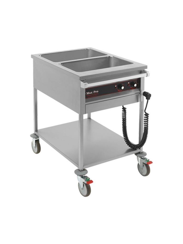 Bain Marie - H 90 x 60 x 85 CM - 37 KG - 220 - 240 V - 2100 W - Inox - MaxPro - 921350