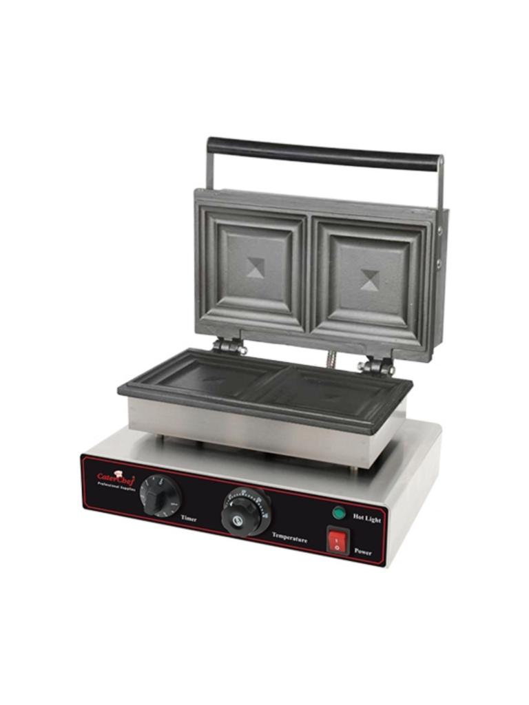 Sandwicherie - H 22,2 x 37,9 x 32,3 CM - 5 KG - 220 - 240 V - 1550 W - Inox - +0°C / +300°C - Caterchef - 680120