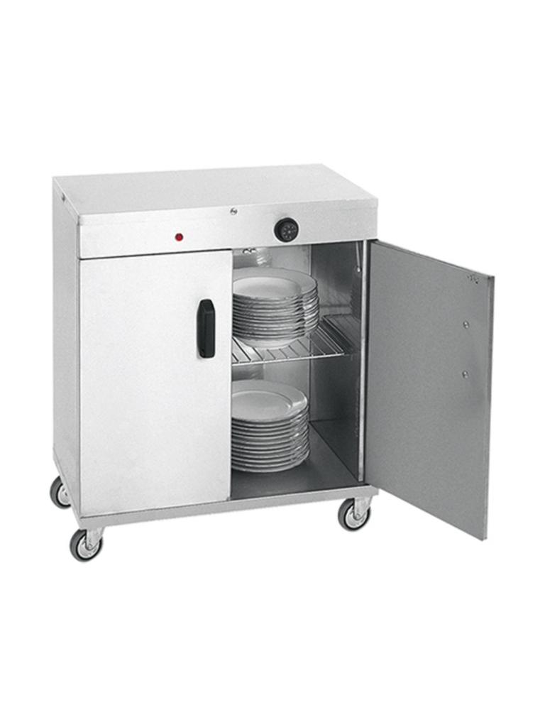 Chariot chauffant - H 80,5 x 69,8 x 45,4 CM - 35 KG - 220 - 240 V - 700 W - Inox - +30°C / +90°C - 710060