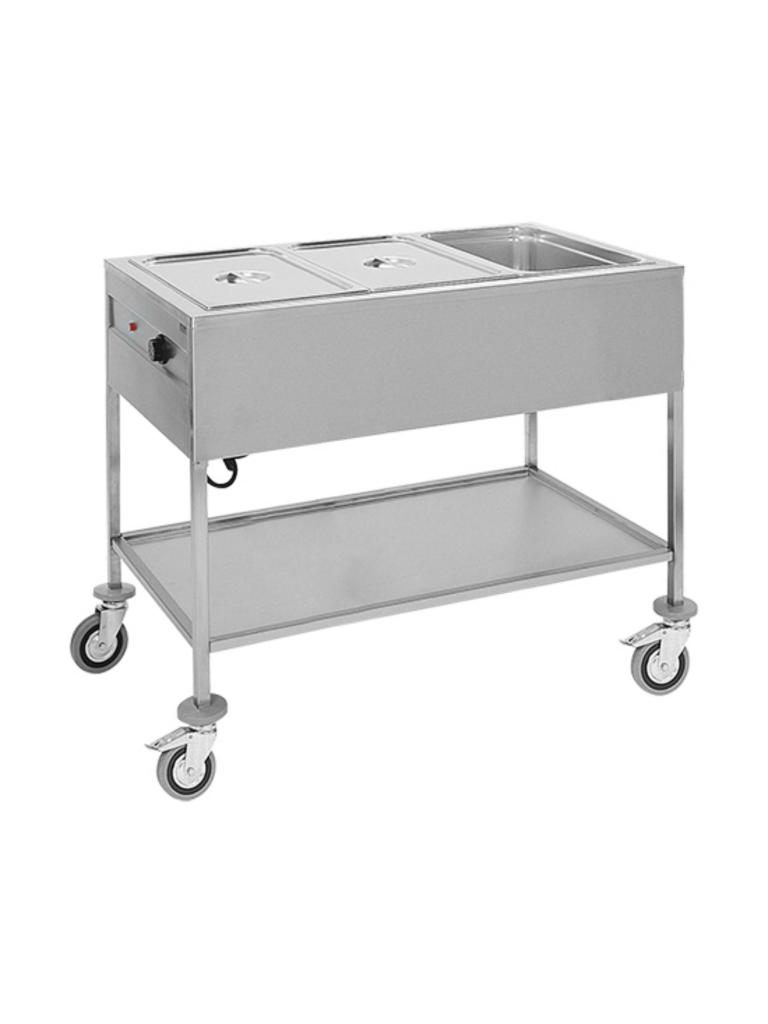 Bain Marie - H 87,5 x 67,3 x 114,4 CM - 40 KG - 220 - 240 V - 1500 W - Inox - 710053
