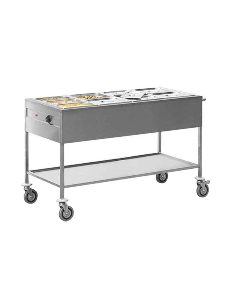 Bain Marie - H 87,5 x 67,3 x 149 CM - 58 KG - 220 - 240 V - 1500 W - Inox - 710054