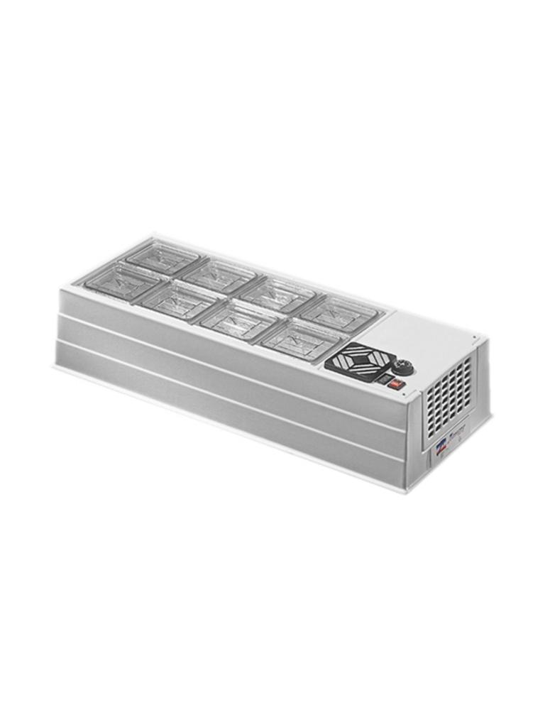 Vitrine réfrigérée - H 22 x 102 x 41 CM - 15 KG - 220 - 240 V - 130 W - Statique - R600A - Acrylonitrile-Butadiène-Styrène (Abs) - Blanc - 23 Litre - +2°C / +10°C - CaterCool - 682001