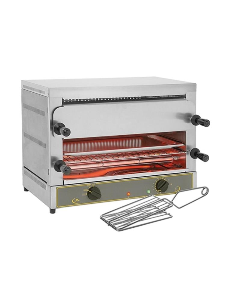 Salamandre - H 48 x 64 x 38 CM - 18.5 KG - 380 - 415 V - 4000 W - Inox - +0°C / +1050°C - Roller Grill - 304015