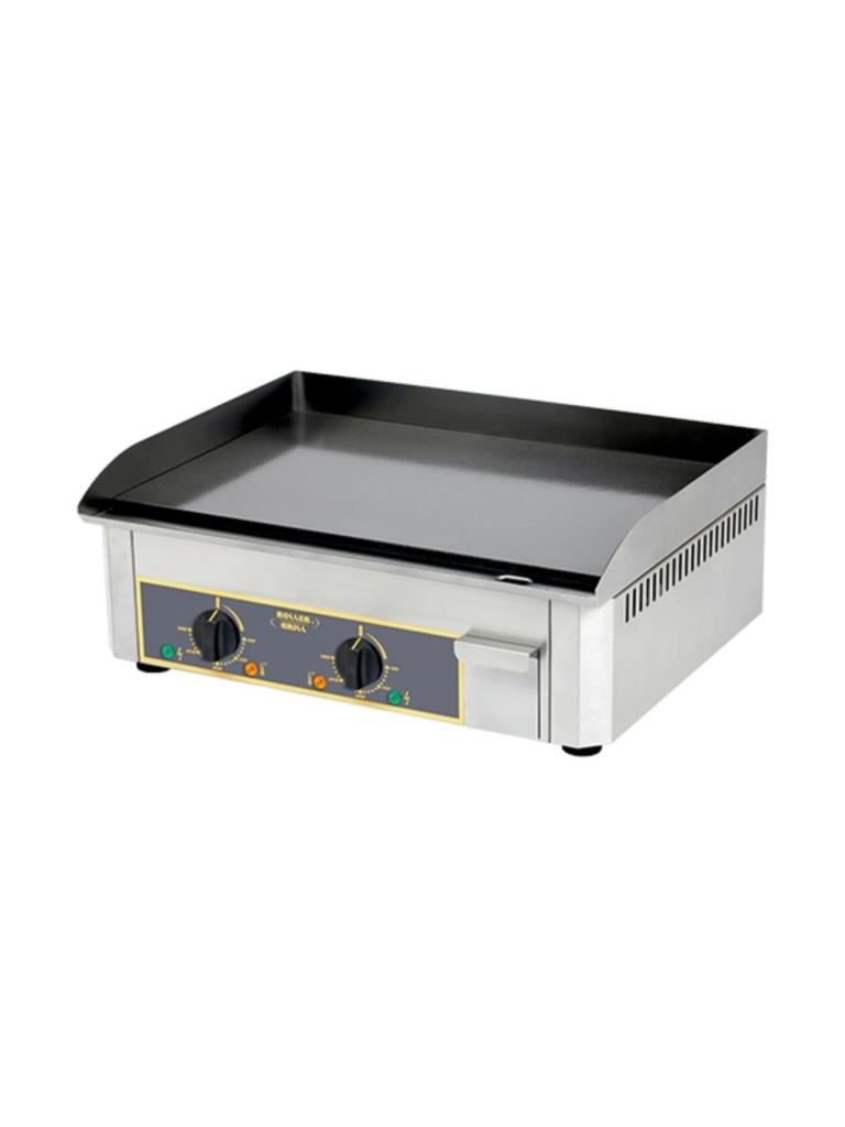 Plaque de cuisson - H 23 x 60 x 47,5 CM - 29 KG - 380 - 415 - Sans - Prise V - 6000 W - Inox - Lisse - +0°C / +300°C - Roller Grill - 304046