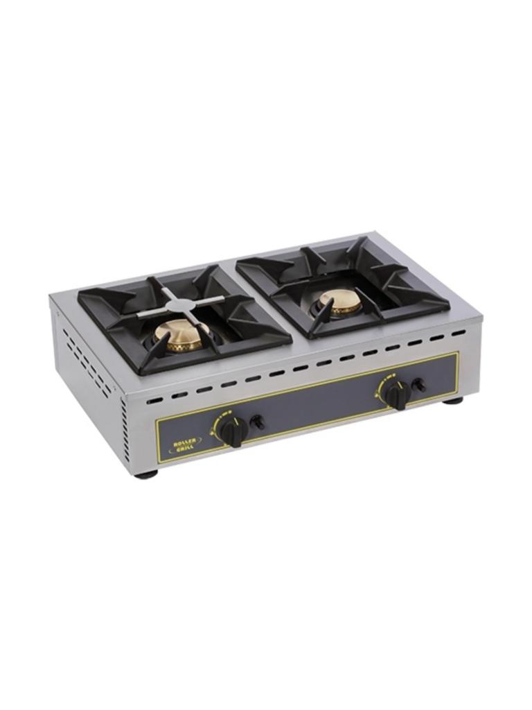 Cuisinière - H 19,5 x 51 x 69 CM - 22 KG - Gaz Propane - 12 CM - Inox - Gaz - Roller Grill - 304151