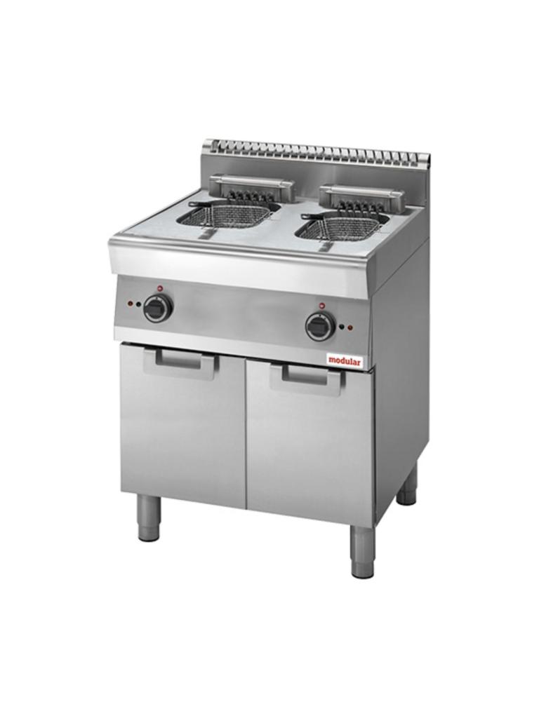 Friteuse - H 85 x 70 x 70 CM - 58 KG - 380 - 415 - Sans - Prise V - 15000 W - Inox - 10 Litres - Electrique - Modulaire - 316736