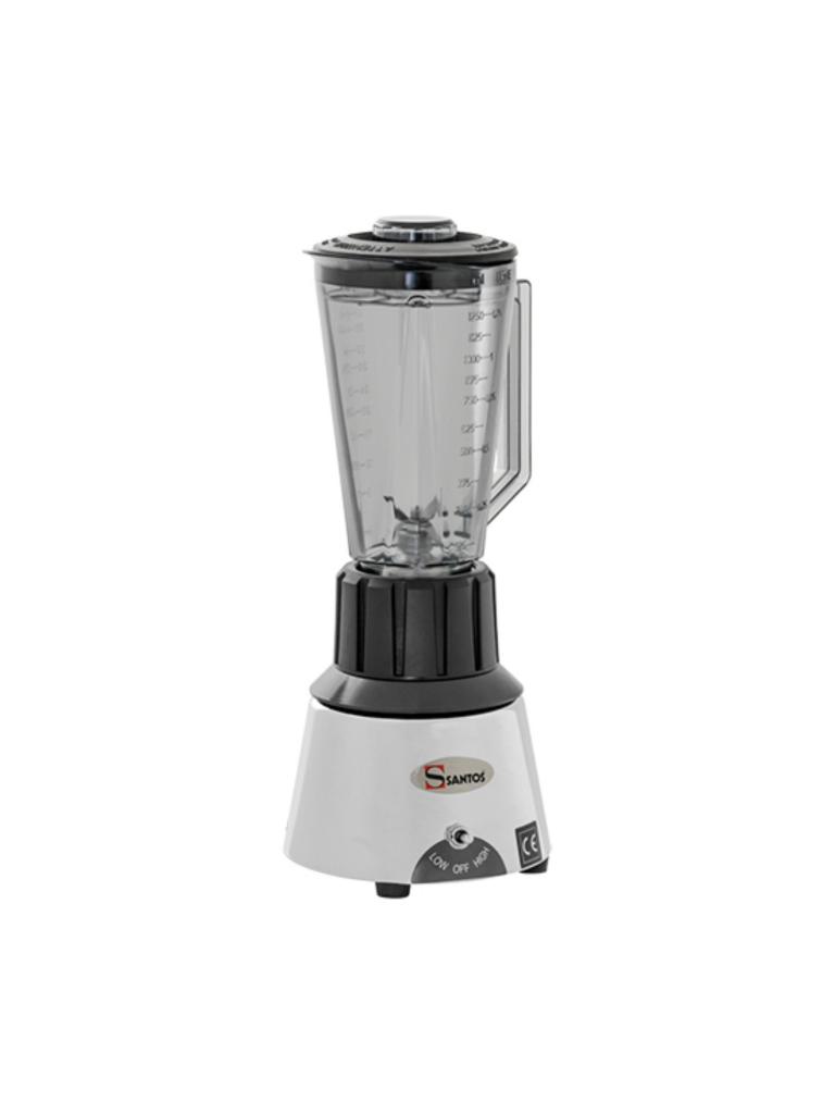 Mixeur - H 42 x 18 x 18 CM - 2,9 KG - 220 - 240 V - 600 W - Polycarbonate - Chrome - 1,25 Litre - Santos - 408061