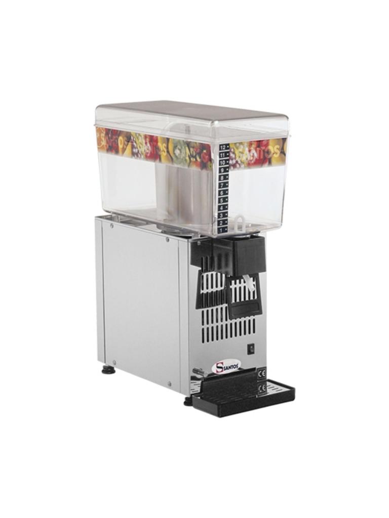 Distributeur de boissons - H 54.5 x 19 x 43 CM - 16 KG - 220 - 240 V - 160 W - Statique - R134A - Polycarbonate - Gris - 12 Litre - +4°C / +12°C - Santos - 408071
