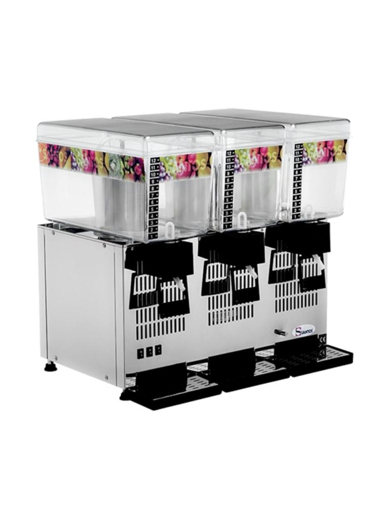 Distributeur de boissons - H 54.5 x 57 x 43 CM - 30.5 KG - 220 - 240 V - 330 W - Statique - R134A - Polycarbonate - Gris - 12 Litre - +4°C / +12°C - Santos - 408073