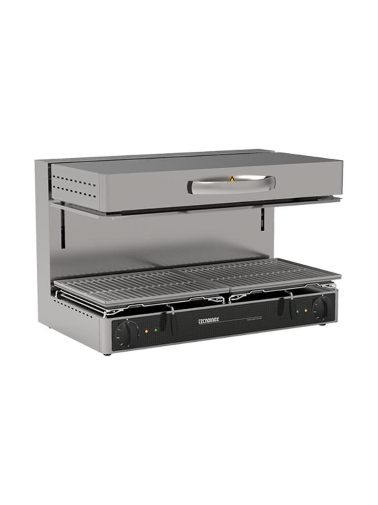 Salamandre - H 50 x 80 x 54.8 CM - 61.5 KG - 380 - 415 - Sans - Prise V - 6000 W - Inox - TecnoInox - 502080