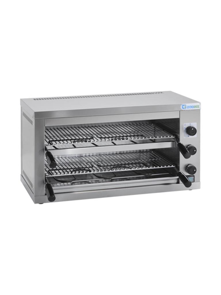 Salamandre - H 36 x 67 x 34 CM - 18.9 KG - 220 - 240 - Sans - Prise V - 4000 W - Inox - TecnoInox - 502305