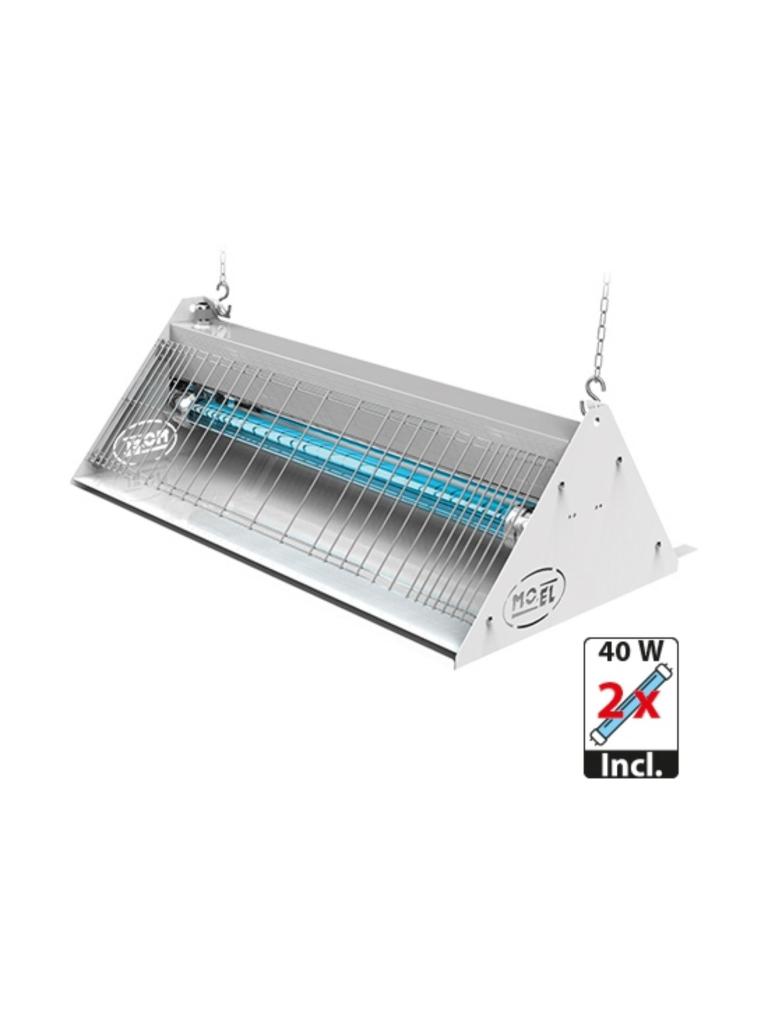 Attrape-insectes - H 23,5 x 65,5 x 39 CM - 6,69 KG - 220 - 240 V - 40 W - Inox - Mo-el - 505397