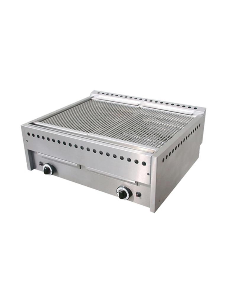Gril Pierre De Lave - H 33 x 78 x 68 CM - 51,9 KG - Gaz Naturel - 18 CM - Inox - 508210