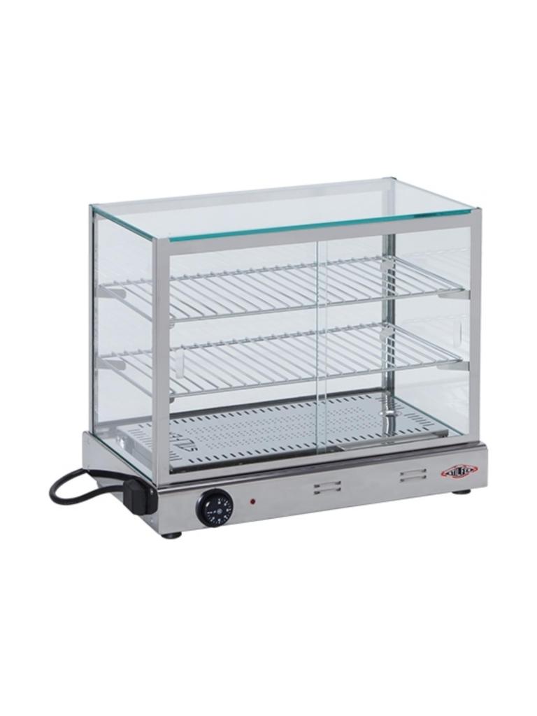 Vitrine chaude - H 43.6 x 53 x 35 CM - 19.5 KG - 220 - 240 V - 500 W - Inox - +0°C / +90°C - Stilfer - 527318