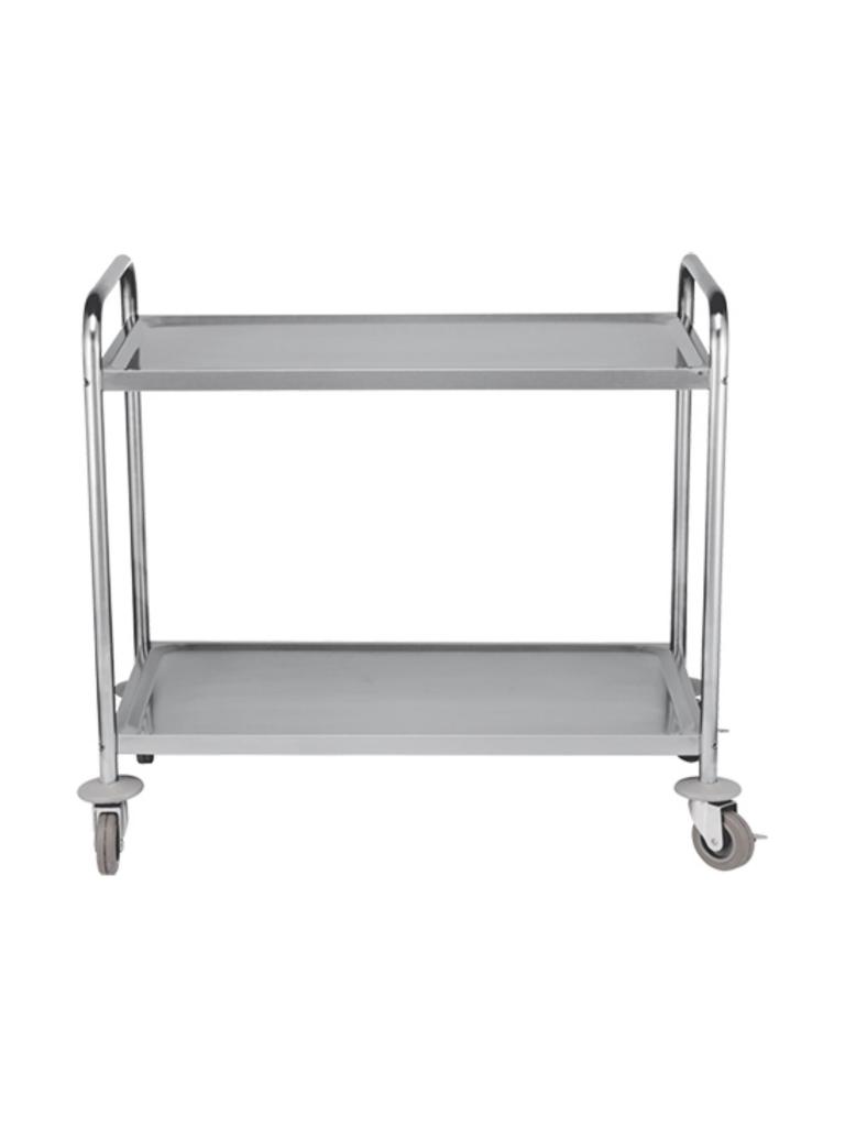 Chariot de service - H 94 x 92,2 x 60,2 CM - 10 KG - Inox - Caterchef - 535001