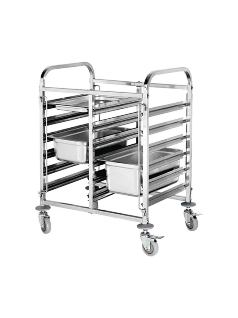 Chariot à étagères - H 96,5 x 74,1 x 55 CM - 14 KG - Inox - Caterchef - 535020
