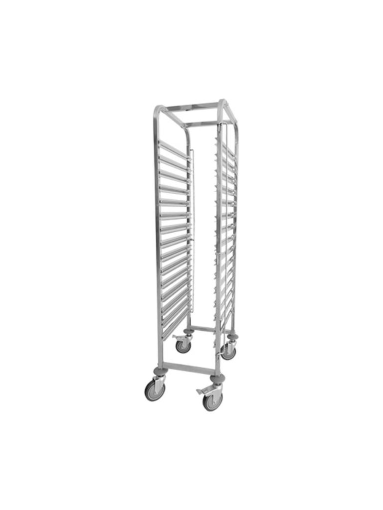 Chariot à étagères - H 173,5 x 38 x 55 CM - 18 KG - Inox - Caterchef - 535025