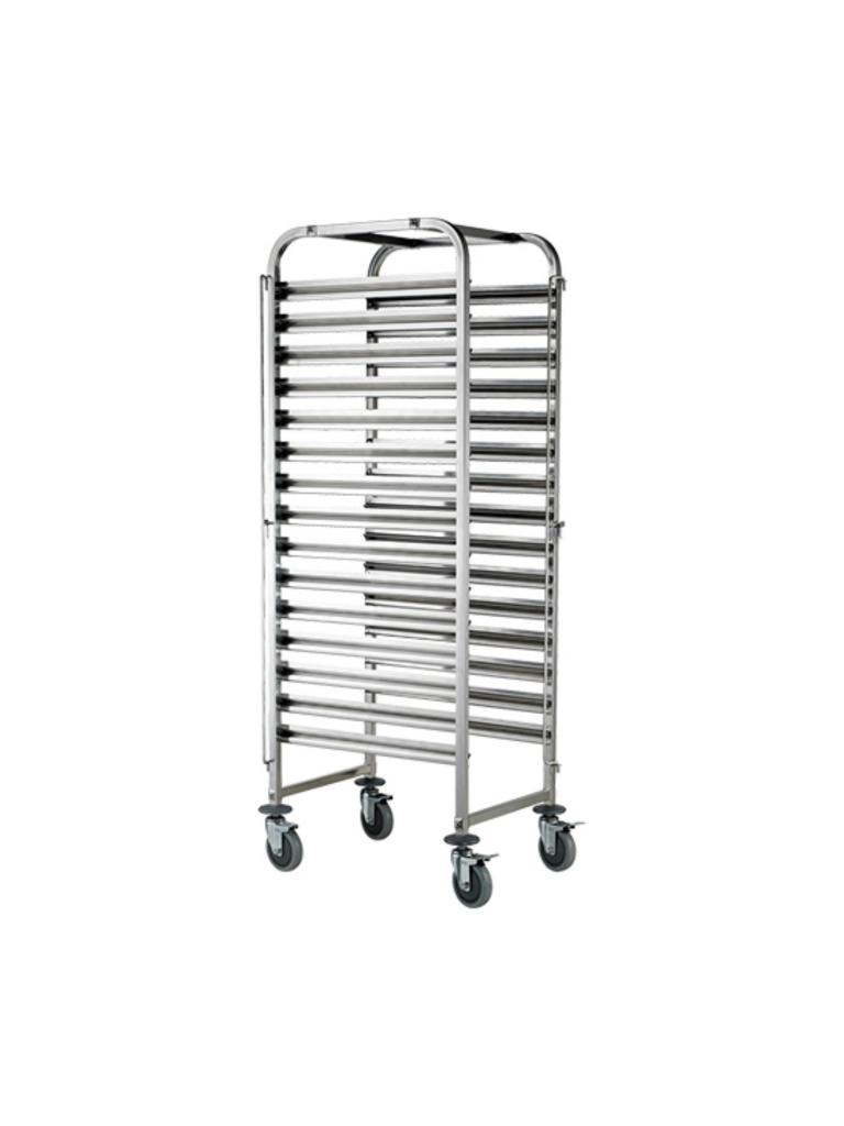 Chariot à étagères - H 173,5 x 46 x 62 CM - 18 KG - Inox - Caterchef - 535030
