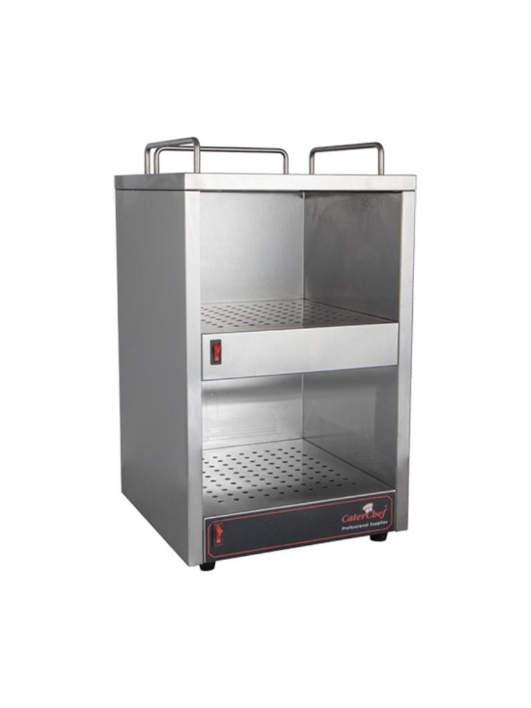 Chauffe-tasses - H 56 x 32 x 32 CM - 11,7 KG - 220 - 240 V - 140 W - Inox - +0°C / +75°C - Caterchef - 537300