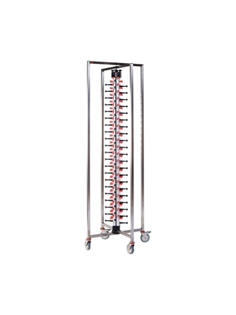 Porte-assiettes Pliable - H 189 x 48 x 48 CM - 21,5 KG - Inox - Plate Mate - 556032