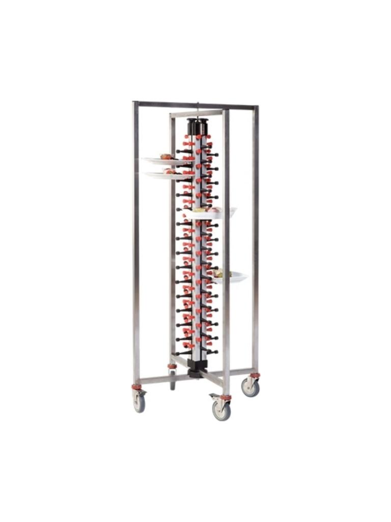 Porte-assiettes Pliable - H 149 x 48 x 48 CM - 15 KG - Inox - Plate Mate - 556034