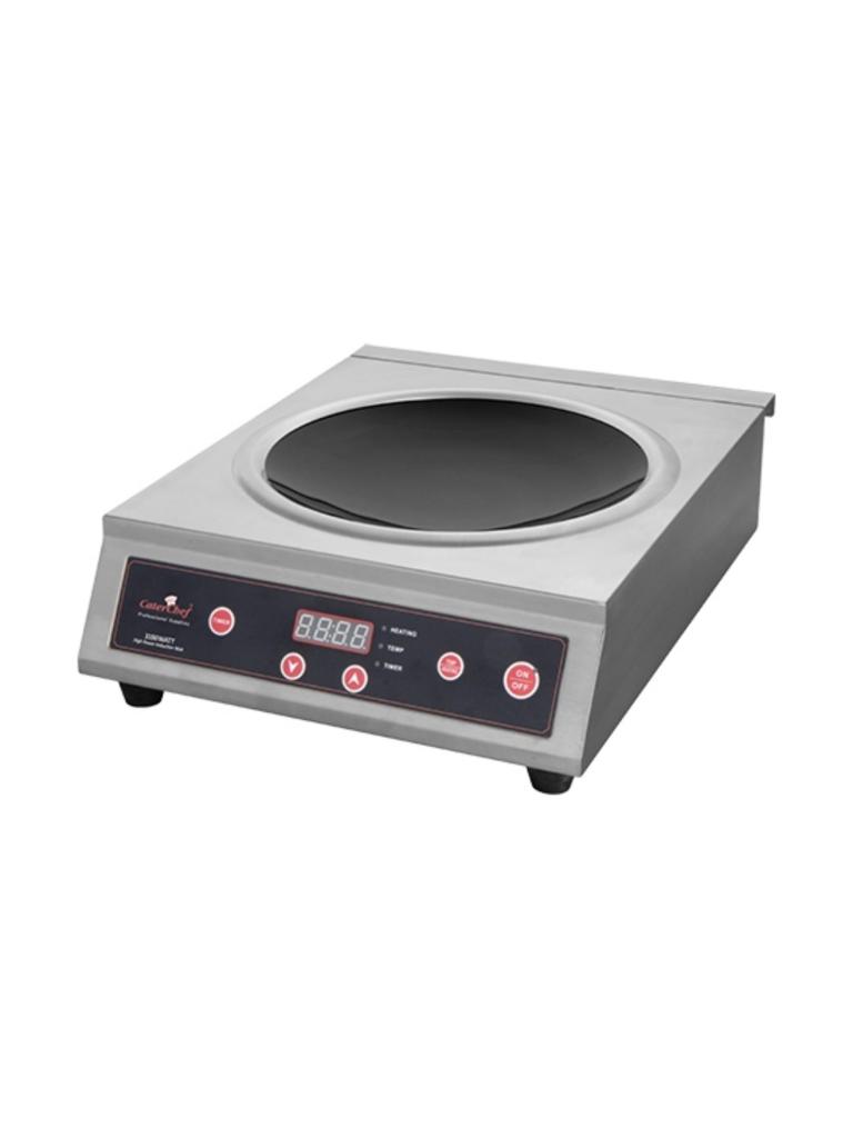Cuisinière - H 12.7 x 34 x 44.5 CM - 6.5 KG - Ø29 CM - 220 - 240 V - 3100 W - Inox - +60°C / +240°C - Induction - Cater chef -