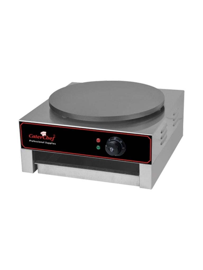 Appareil à crêpes - H 24 x 44,9 x 51 CM - 23 KG - Ø40 CM - 220-240V - 3000 W - Fonte - +0°C / +300°C - Caterchef - 688082