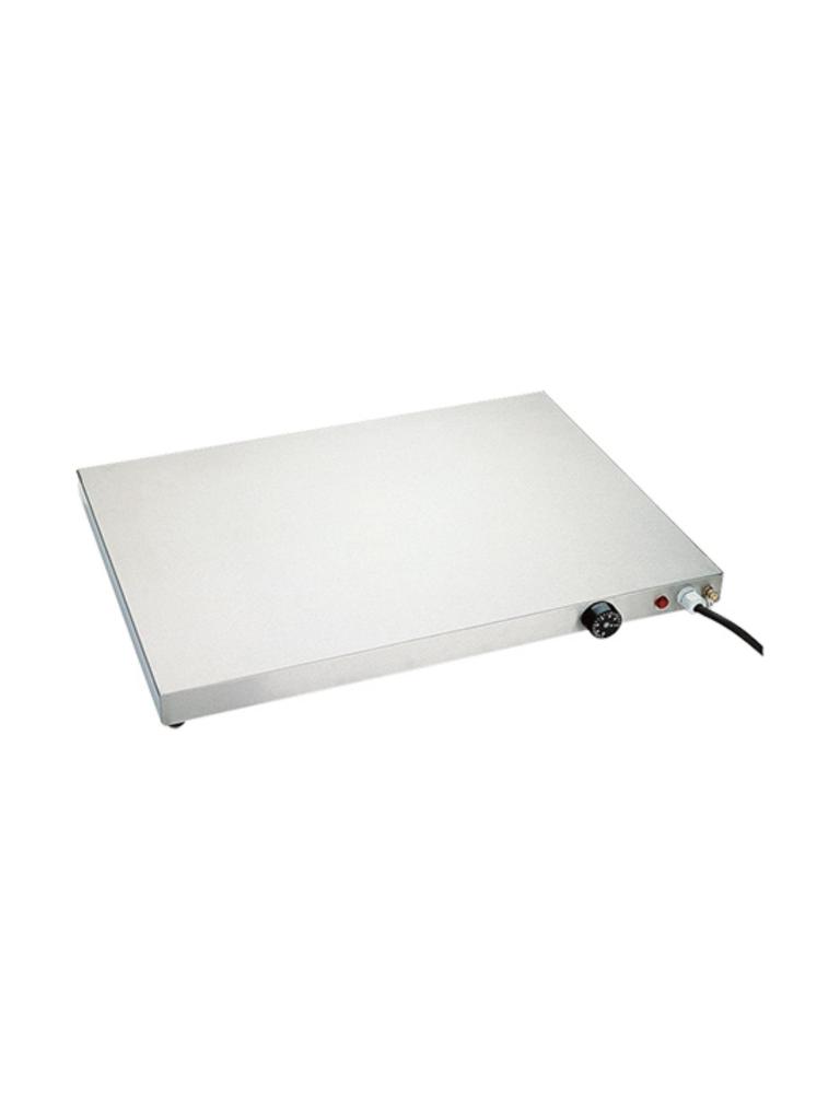 Plaque chauffante - H 6 x 60 x 40 CM - 9 KG - 220 - 240 V - 750 W - Inox - +30°C / +90°C - Caterchef - 710022