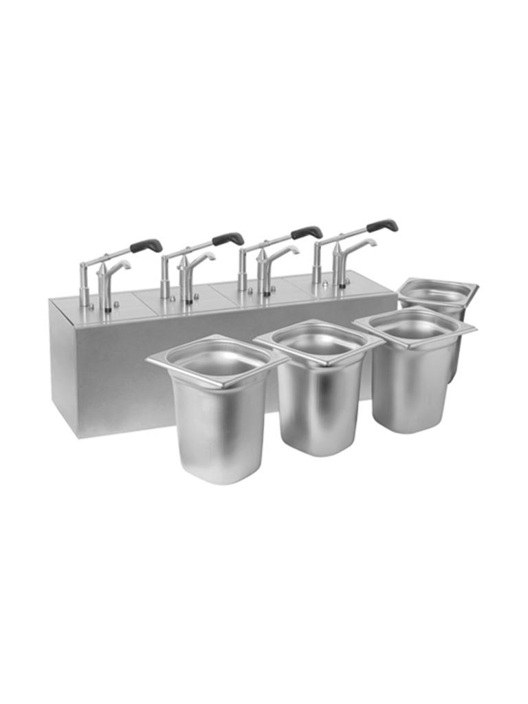 Bar à sauce - H 36 x 69 x 21 CM - 10 KG - Inox - 3,1 Litre - Hovicon - 865102