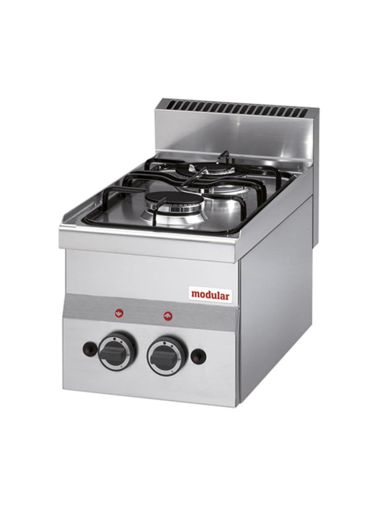 Cuisinière - H 28 x 30 x 60 CM - 10 KG - Gaz Naturel - 6,9 CM - Inox - Gaz - Modulaire - 316601