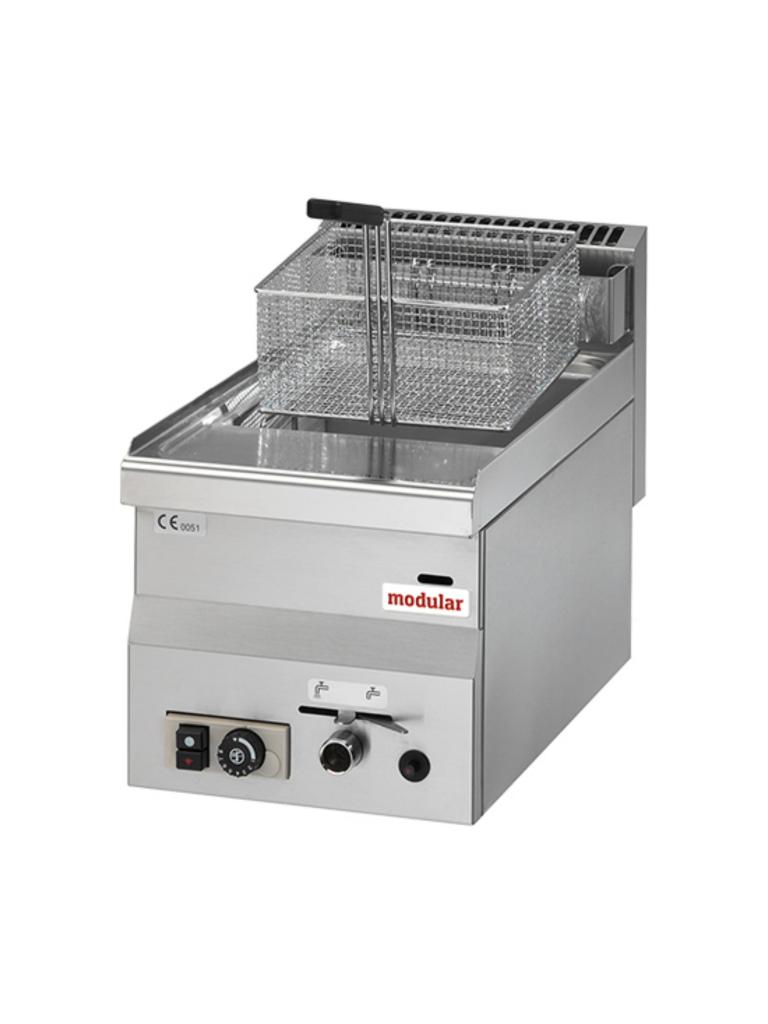 Friteuse - H 28 x 30 x 60 CM - 18,5 KG - Gaz Naturel - 6,8 CM - Inox - 8 Litres - Gaz - Modulaire - 316650