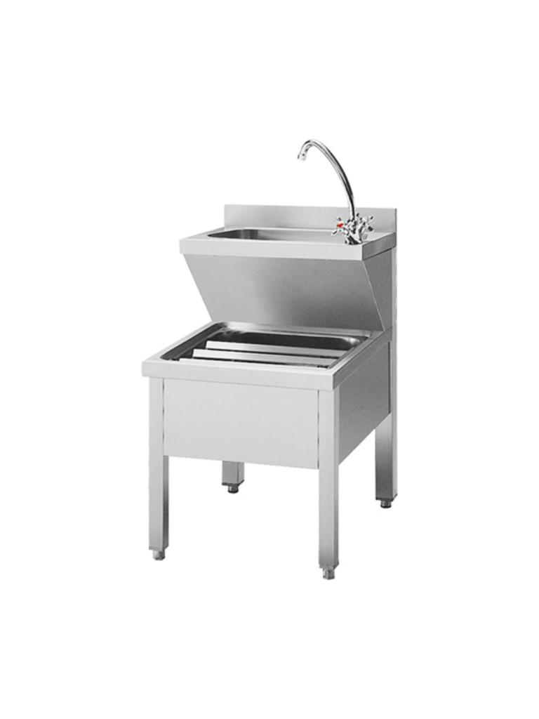 Meuble Lavabo - H 85 x 50 x 70 CM - 19 KG - Inox - Multinox - 317130