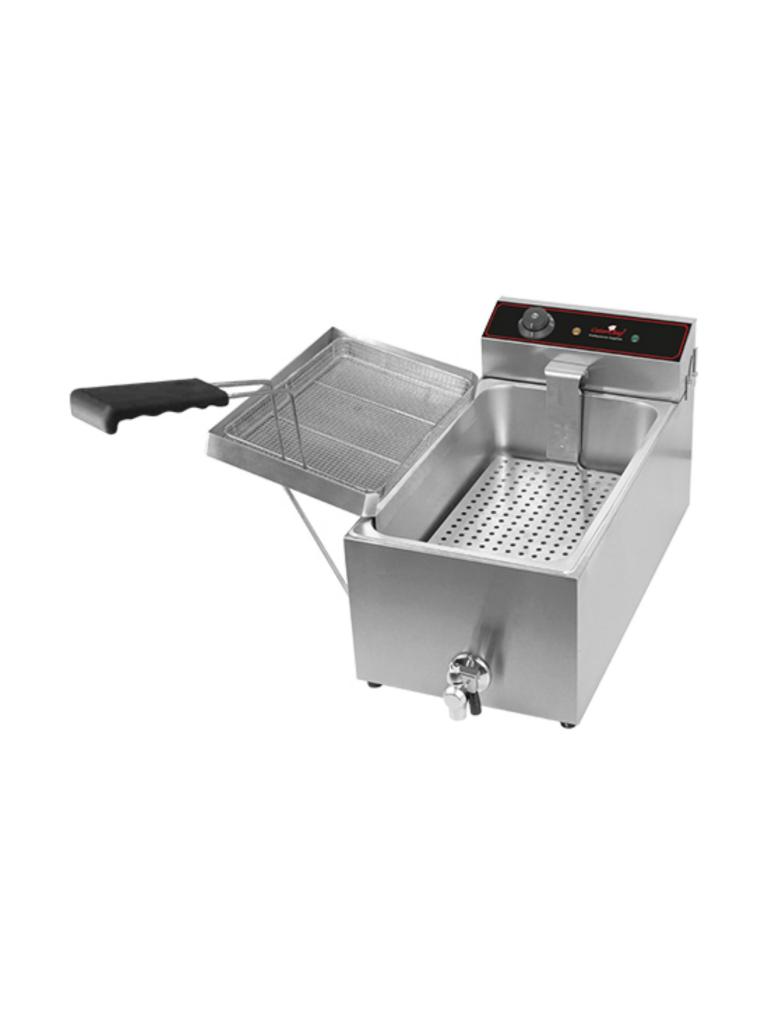 Friteuse - H 37 x 34,1 x 70,8 CM - 0,001 KG - 220 - 240 V - 2000 W - Inox - 15 Litres - Electrique - Caterchef - 688015