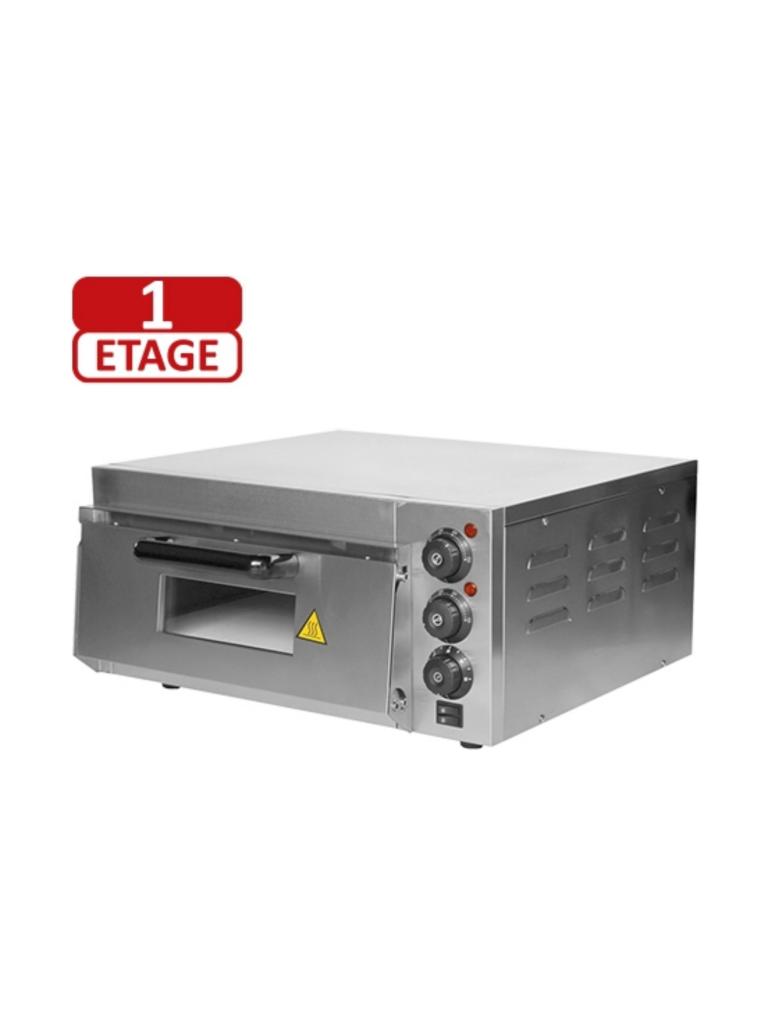 Four à Pizza - H 26,3 x 56 x 58,5 CM - 19,8 KG - 220 - 240 V - 2000 W - Inox - +50°C / +350°C - Cater Chef - 688170
