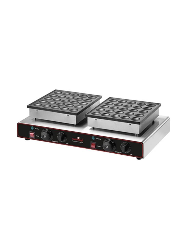 Appareil de cuisson Poffertjes - H 17 x 62 x 37,5 CM - 10,7 KG - 220 - 240 V - 1700 W - +0°C / +300°C - Caterchef - 680125