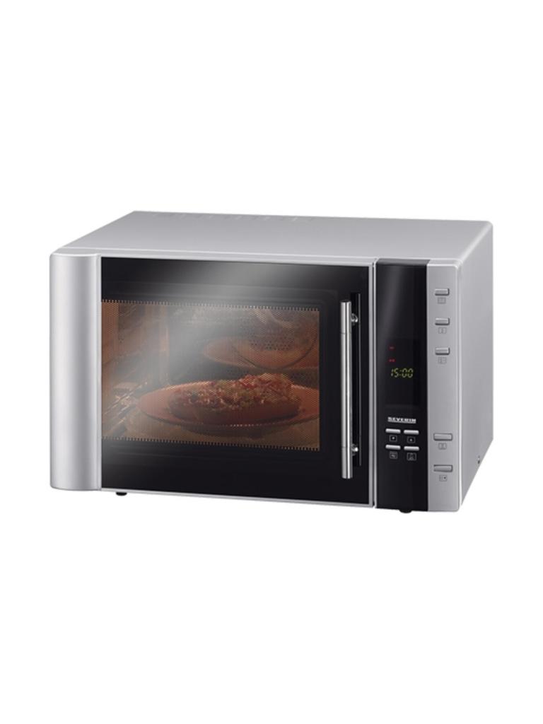 Micro-ondes - H 33 x 51 x 52,5 CM - 17 978 KG - 220 - 240 V - 900 W - Inox - 30 Litres - +140°C / +230°C - Severin - 910045