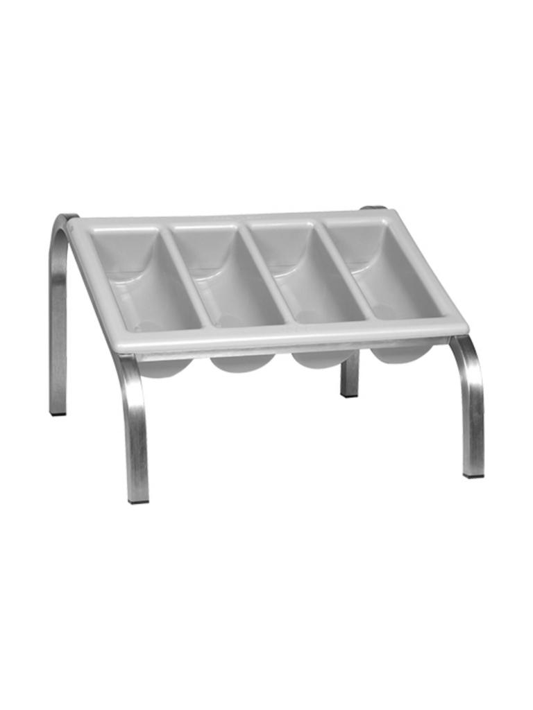 Unité de distribution de couverts - H 32,8 x 52,6 x 51 CM - 5 KG - Inox - Gris - 921014