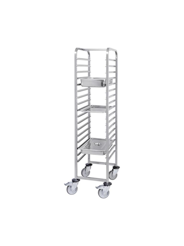 Chariot à étagères - H 171 x 46,5 x 63,5 CM - 18,2 KG - Inox - 921060