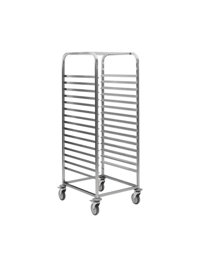 Chariot à étagères - H 171 x 52,5 x 70 CM - 15 KG - Inox - 921062