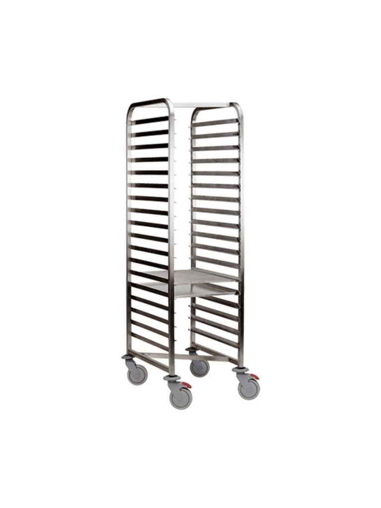 Chariot à étagères - H 171 x 52,5 x 70 CM - 19,4 KG - Inox - 921068