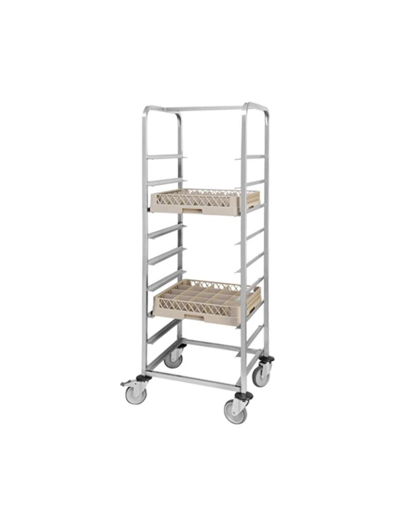 Chariot panier lave vaisselle - H 171 x 64 x 63.3 CM - 15 KG - Inox - 921153