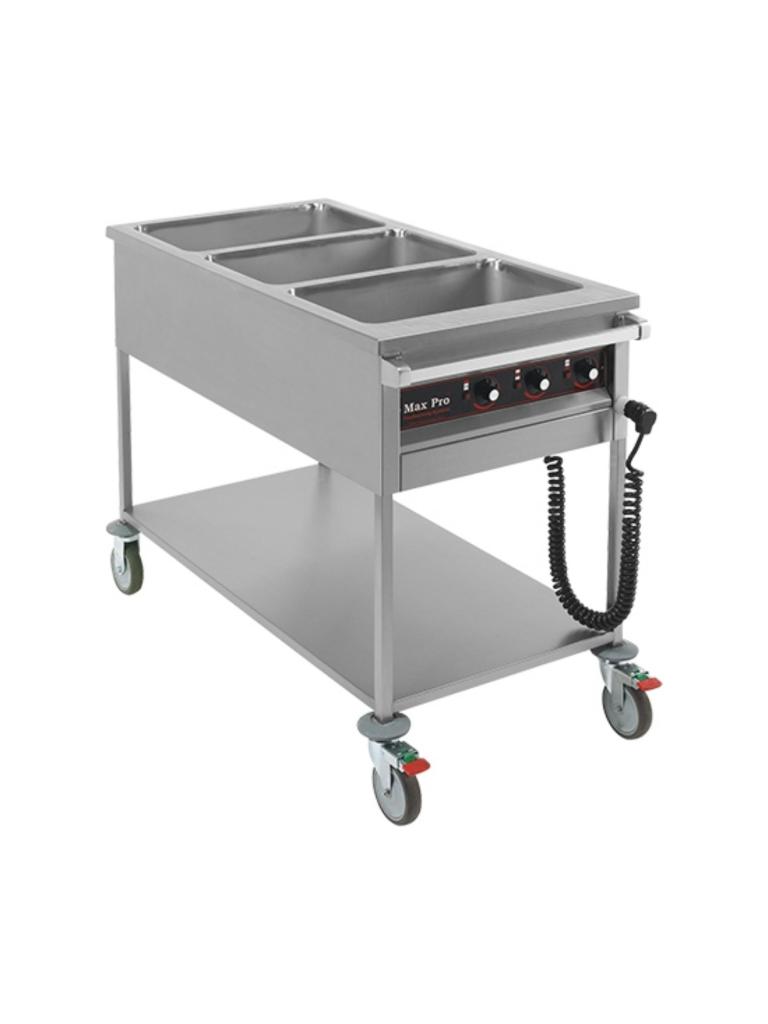 Bain Marie - H 90 x 60 x 120 CM - 50 KG - 220 - 240 V - 3500 W - Inox - MaxPro - 921351