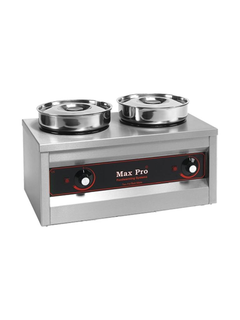 Réchaud à Chocolat - H 29 x 50.3 x 29 CM - 10 KG - 220 - 240 V - 500 W - Inox - 4.5 Litre - +2°C / +40°C - MaxPro - 921552