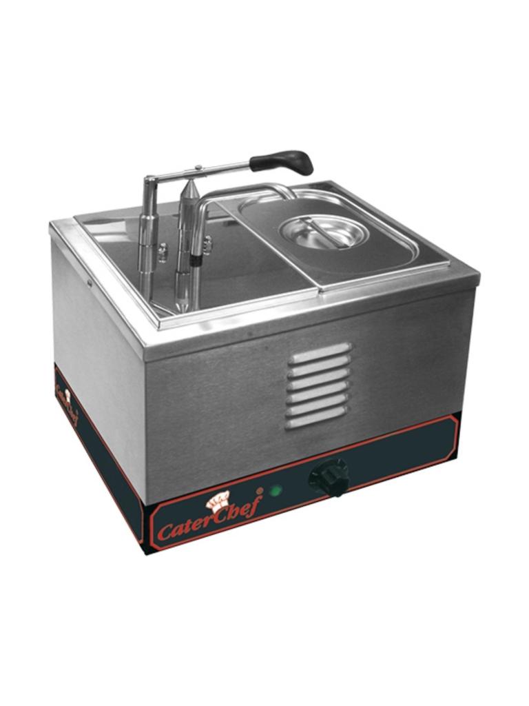 Chauffe Sauces - H 27 x 36.5 x 36 CM - 5 KG - 220 - 240 V - 2000 W - 7.6 Litre - +0°C / +90°C - Caterchef - 688224