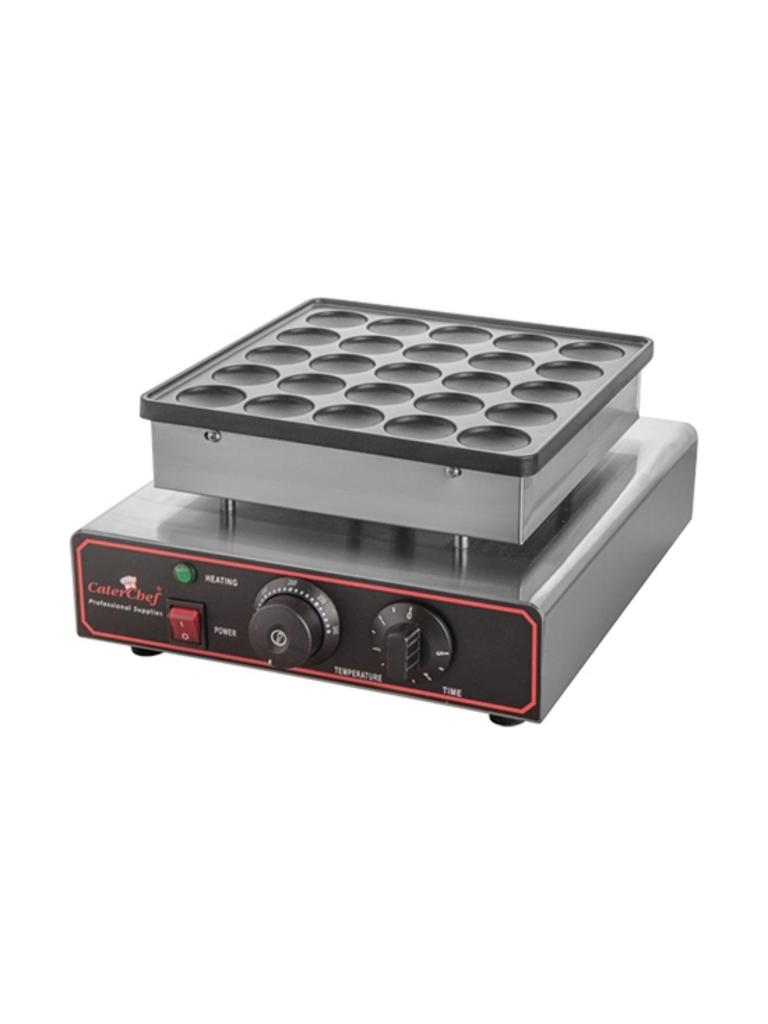 Appareil de cuisson Poffertjes - H 17 x 31 x 37,5 CM - 6 KG - 220 - 240 V - 850 W - +0°C / +300°C - Caterchef - 680025