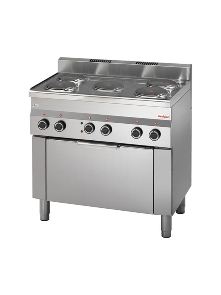 Réchaud - H 85 x 90 x 60 CM - 75 KG - 380-415V - 10500 W - Inox - +150°C / +300°C - Modulaire - 316694