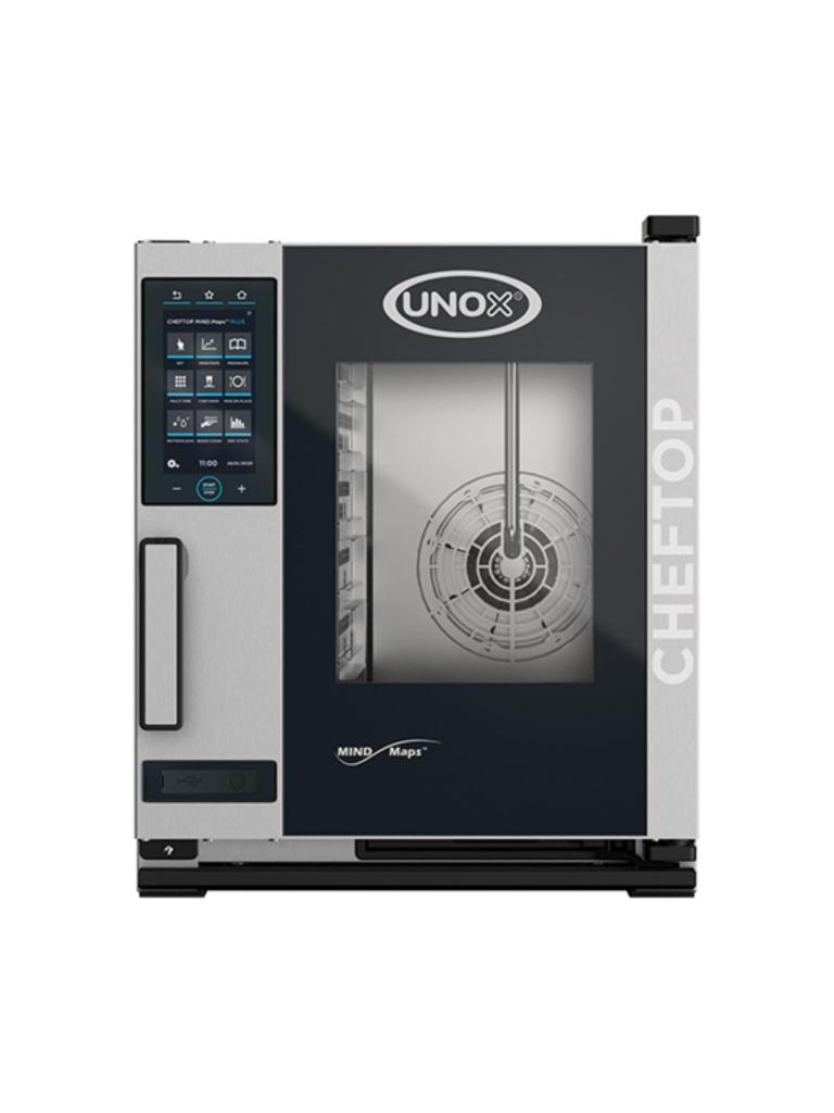 Cheftop Mindcompact - H 64.9 x 53.5 x 87.2 CM - 67.8 KG - 380 - 415 - Sans - Prise V - 9300 W - Inox - +30°C / +260°C - Unox - 596228