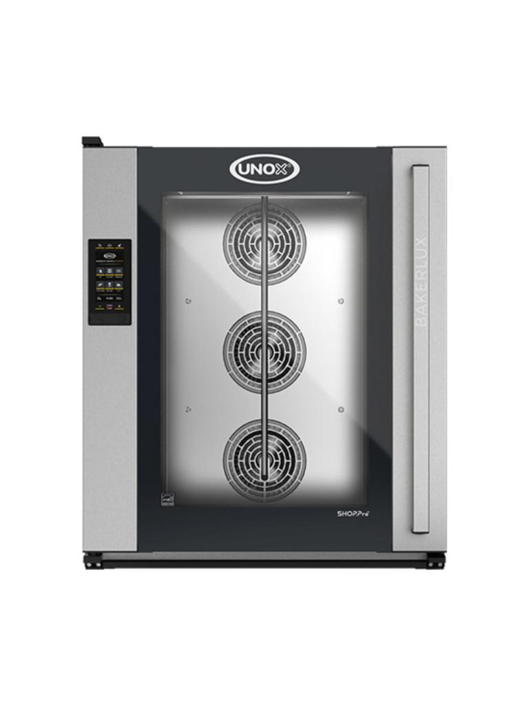 Four à convection Master - H 95.2 x 80 x 81.1 CM - 96 KG - 380 - 415 - Sans - Prise V - 15500 W - Inox - +30°C / +260°C - Unox - 596199