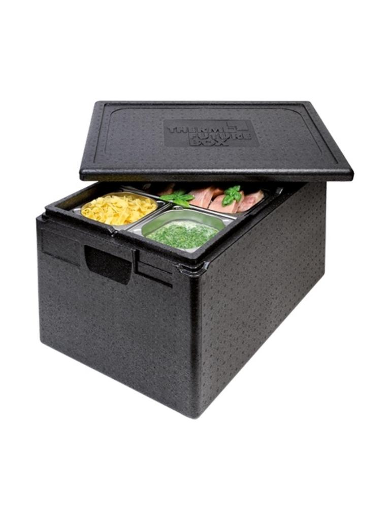 Thermobox - 1/1 GN - 61 Litre - H 40 x 60 x 40 CM - Polypropylène - Noir - Thermo Future Box - 235005