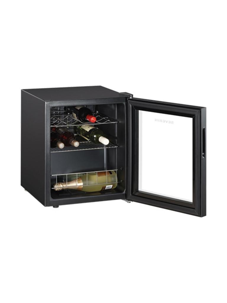 Cave à vin - H 51.5 x 43 x 48 CM - 17.88 KG - 220 - 240 V - 85 W - Statique - R600A - Noir - 46 Litre - +4°C / +18°C - Severin - 910068